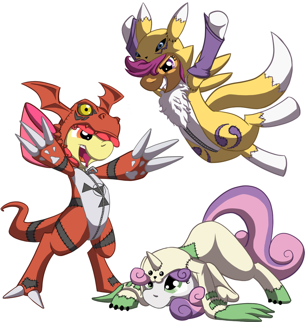 Agumon Terriermon Digimon Guilmon Cartoon Mammal Fictional - My Little Pony Digimon (1058x1117)