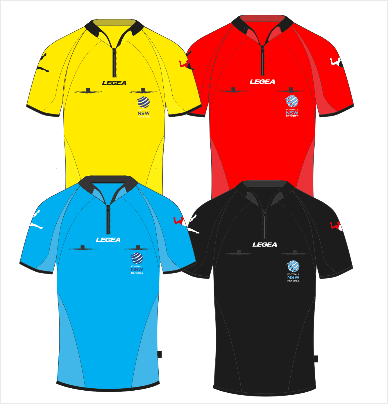Football Nsw Referee Jersey - Polo Shirt (1335x1391)