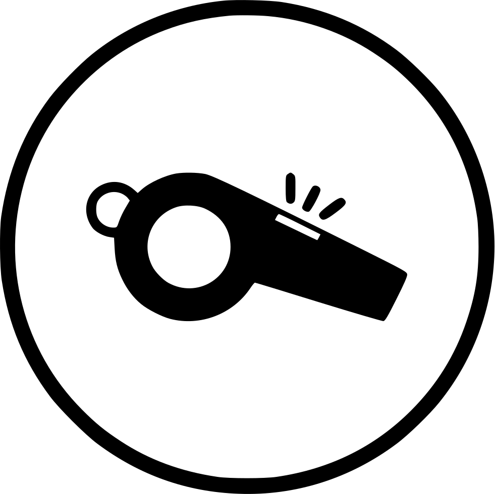 Whistle Referee Fitness Start Stop Comments - Association Football Referee (981x980)