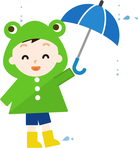 Frog Rain Cartoon Clip Art - Cartoon (556x595)