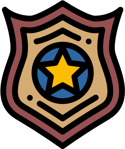 Police Badge Free Icon - Emblem (512x512)