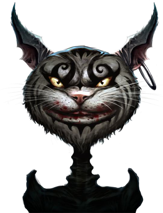 Cheshire Cat Storybook Render - Cheshire Cat Alice Madness Returns Png (540x704)
