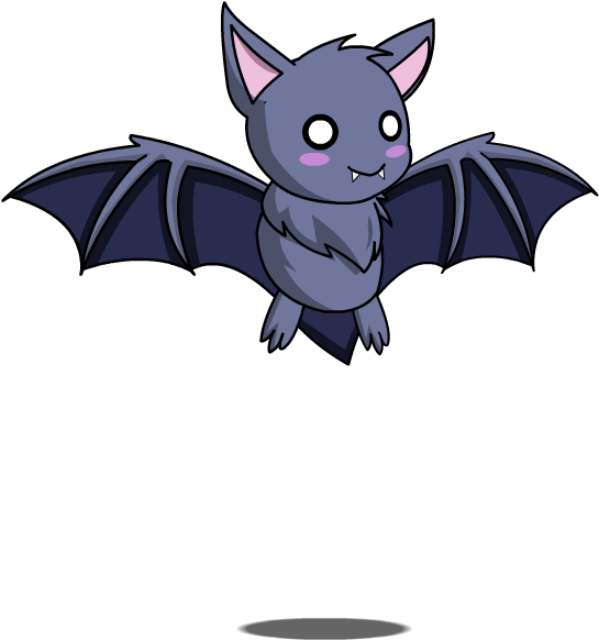 Cat Anime Gacha Chibi - Anime Bat Transparent (570x600)