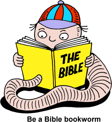 Bookworm Clipart Clip Art - Bible (367x400)