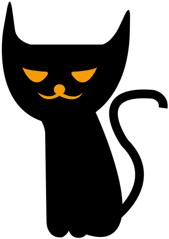Spooky Halloween Cat 7 Transparent Png - Halloween (512x512)