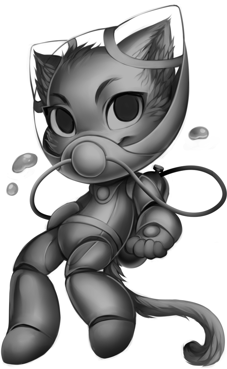 Diver Cat Base - Furvilla Diver Cat (833x1271)