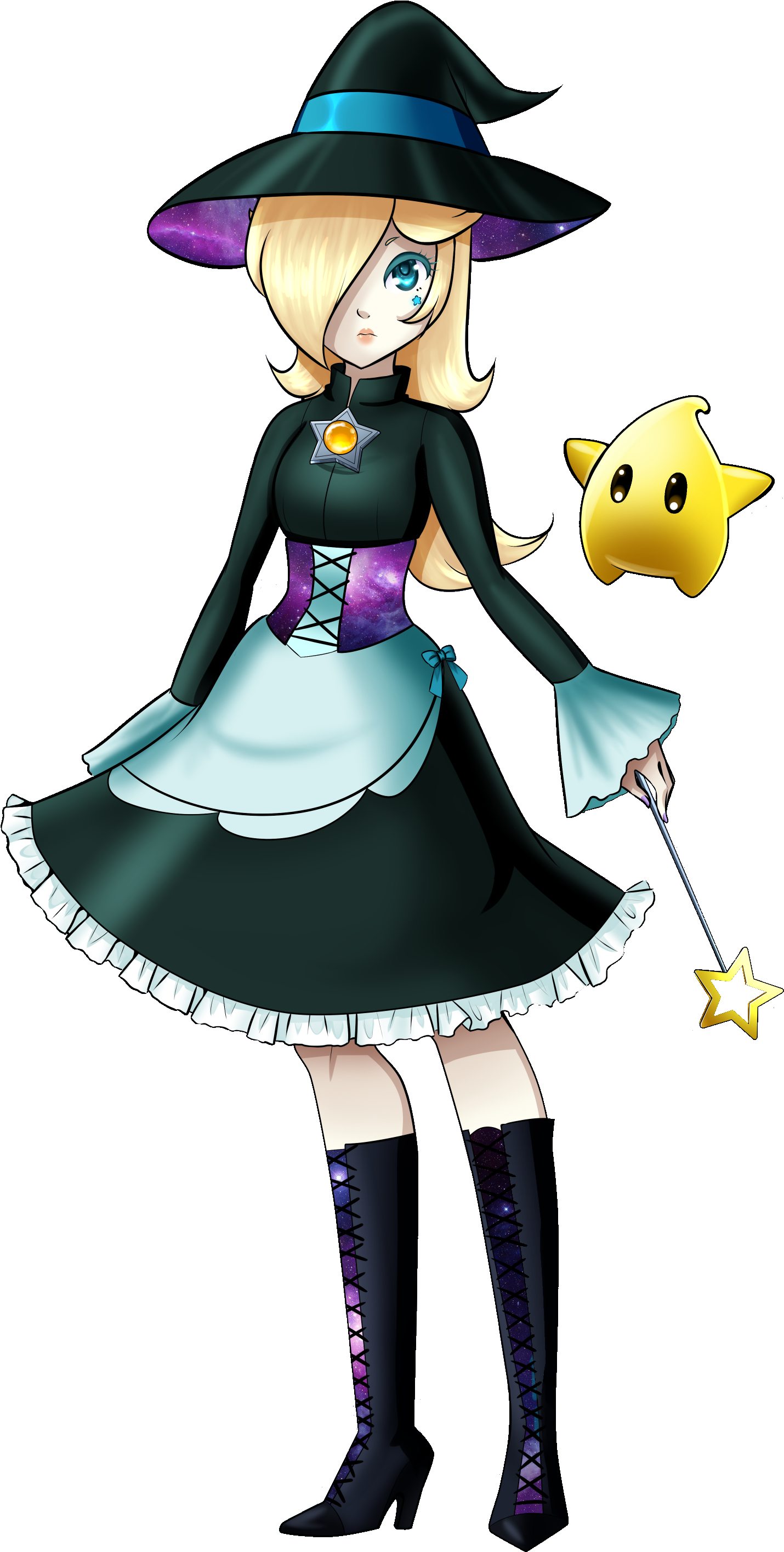 Princess Peach Clipart Transparent Background - Princess Peach Halloween Fan Art (1452x2860)