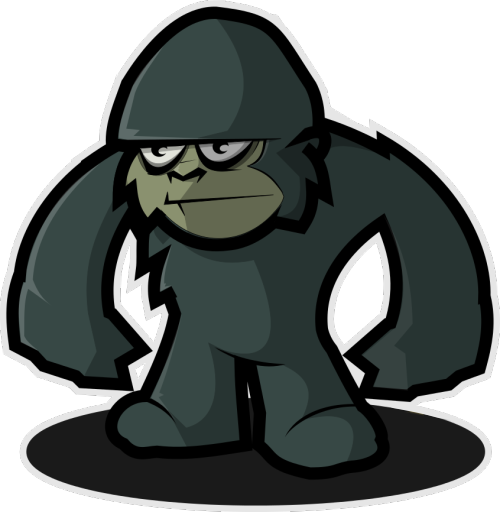 Cartoon Clipart Gorilla - Clip Art (500x512)