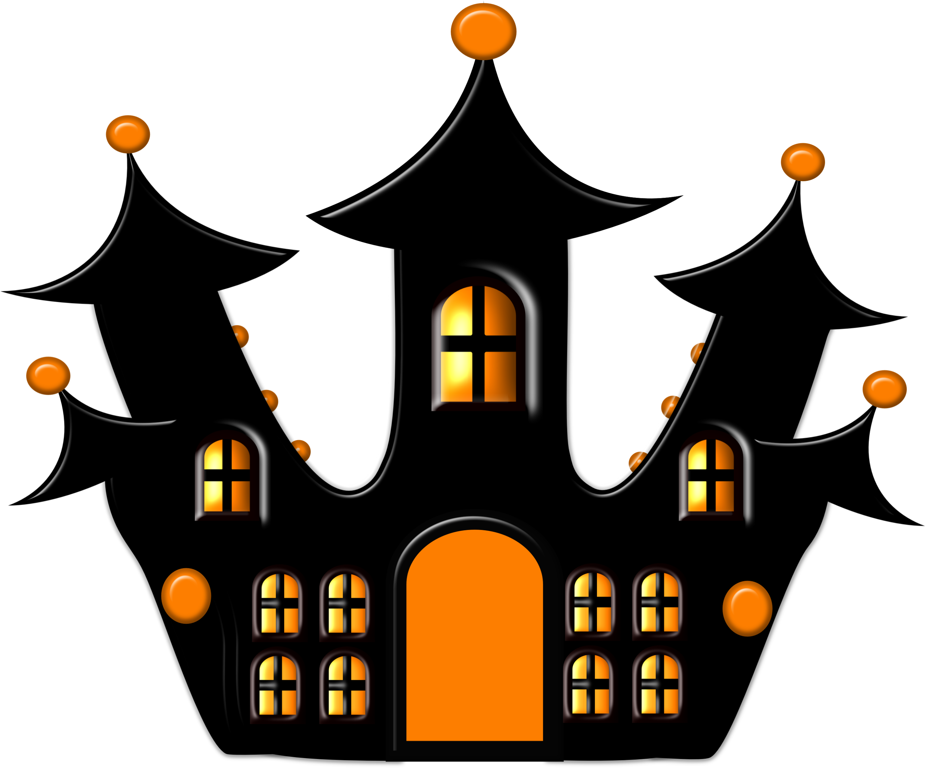 Halloween Castle In Png File With Transparant Background - Halloween Castle In Png File With Transparant Background (3076x2560)