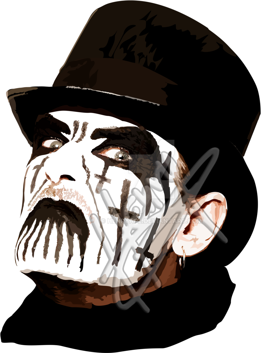 Realistic Illustration - King Diamond Gene Simmons (1024x1191)