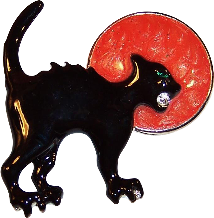 Vintage Jewelry Under $25 Yes Please - Black Cat (700x700)