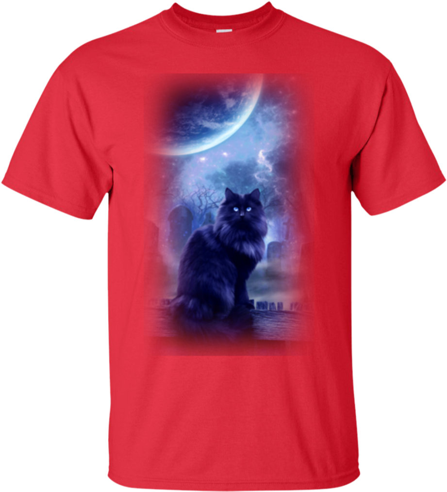 Halloween Black Cat Moonlight Hoodies Sweatshirts - Men's Tops Tees Fashion Game Of Thrones House Of Stark (1024x1024)