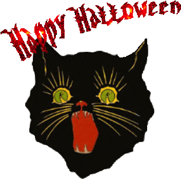 Gifs D'halloween Série - Art Print: Black Cat, 61x41cm. (356x356)