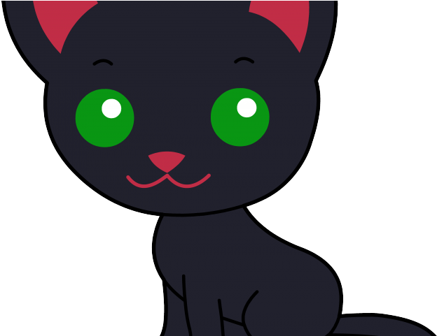Siamese Cat Clipart Cute Cartoon Baby - Clip Art (640x480)