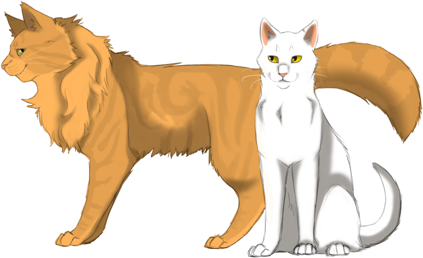 Lionheart And Whitestorm Warrior Cats - Whitestorm And Lionheart Warriors (900x556)