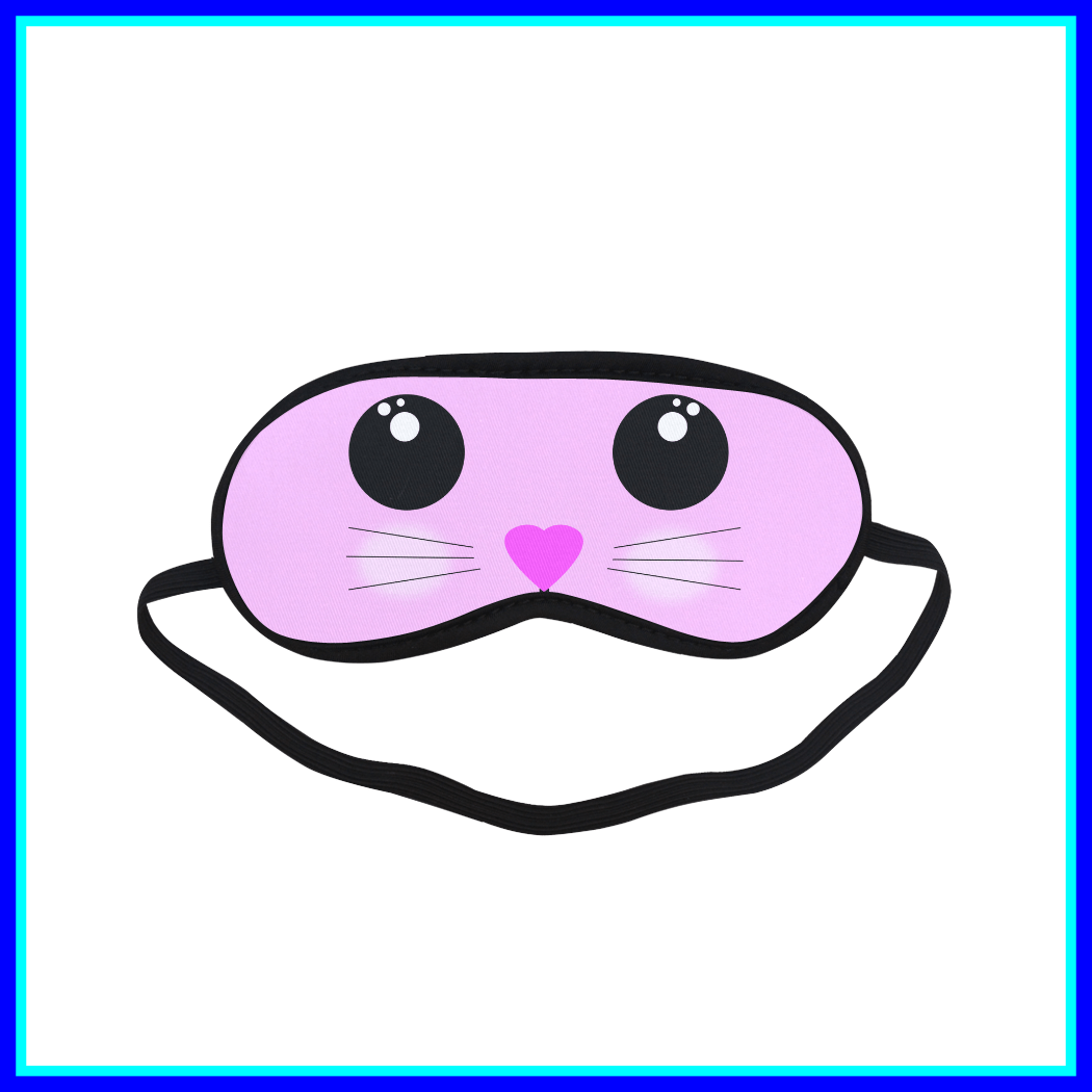 Shocking Kawaii Kitty Sleeping Mask Cute Pink With - Blindfold (1050x1050)