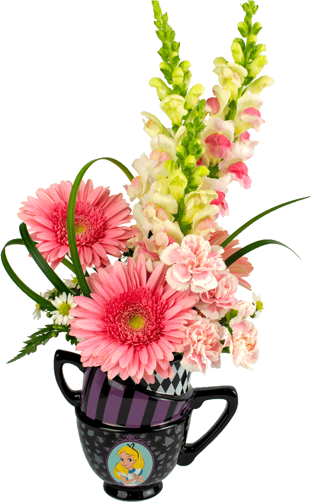 Alice In Wonderland Pink Bouquet - Bouquet (1024x1024)