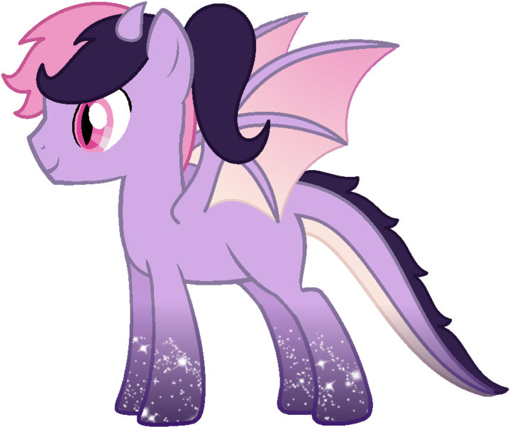 Pink Purple Dragon Pony Custom By Goldbullet - Cartoon (800x720)