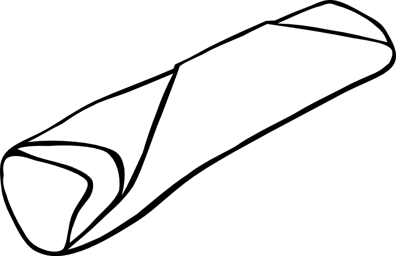 Breakfast Burrito Mexican Cuisine Wrap Clip Art - Burrito Clipart (1280x827)