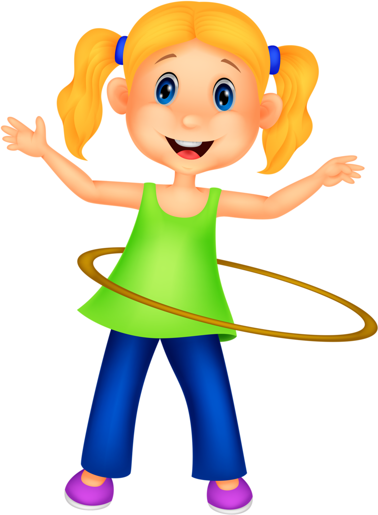 Bonecas & Meninas - Hula Hoop Clip Art (753x1024)