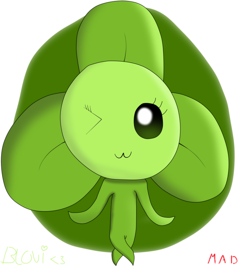 [fc] Blovi The Clover Flower By Madaxer - Cartoon (887x900)