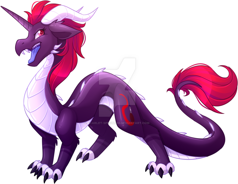 Scarlet Dragon By Scarlet-spectrum - Illustration (960x832)
