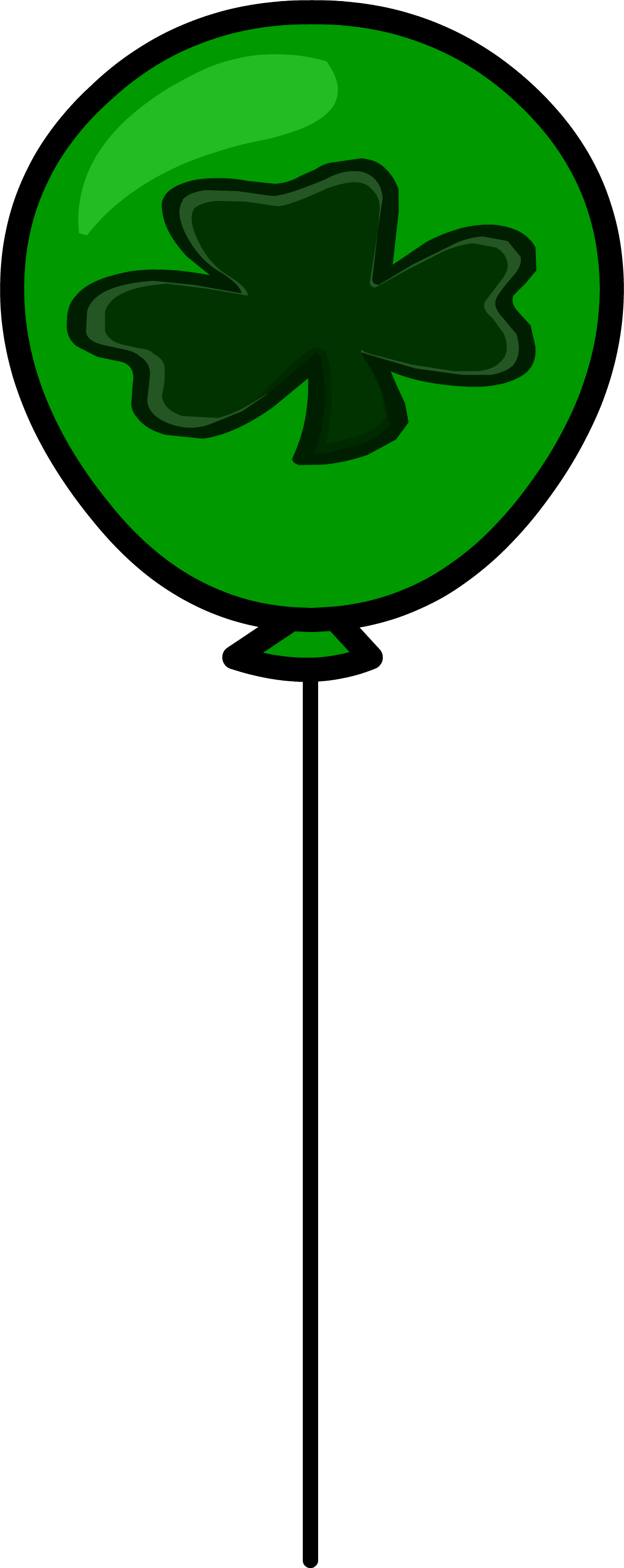 Clover Balloon Sprite 006 - Open Source (1218x3059)