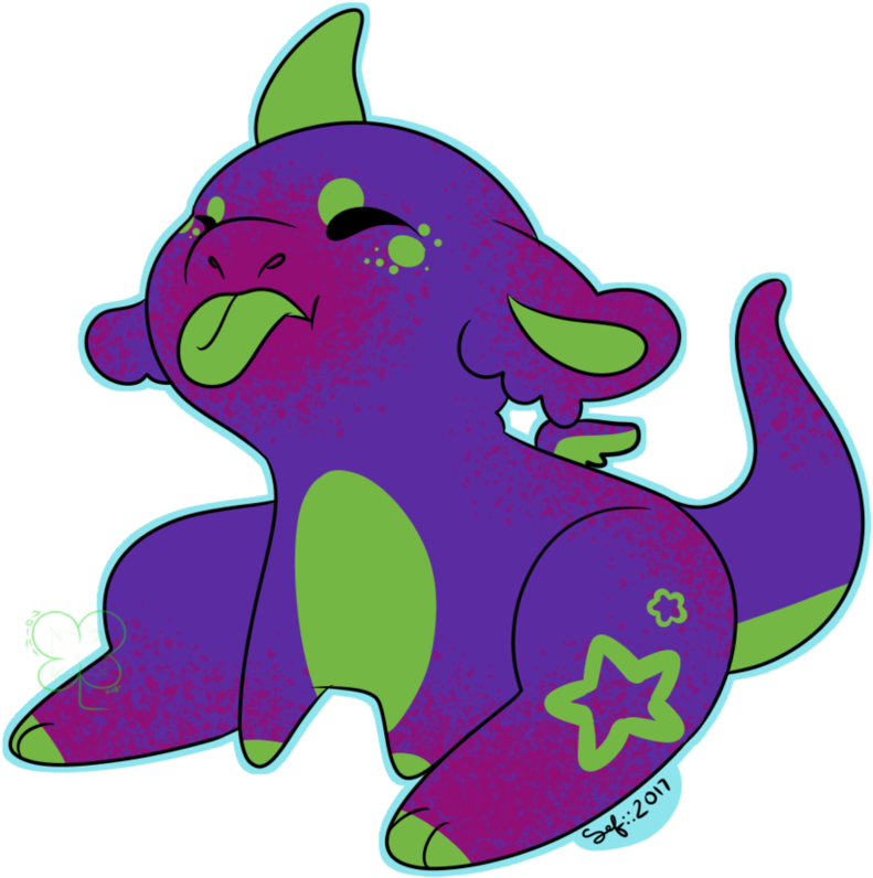 Tiny Dragon Blep By Plantgem - Cartoon (894x894)