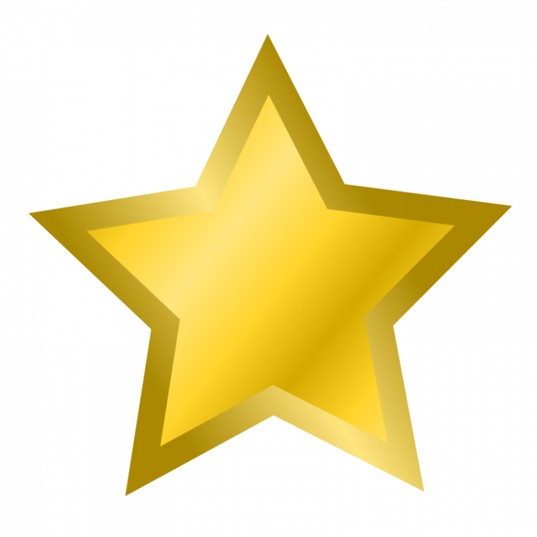 Gold Star Clipart Free Gold Star Clipart Pictures Clipartix - Gold Star Transparent Background (768x768)