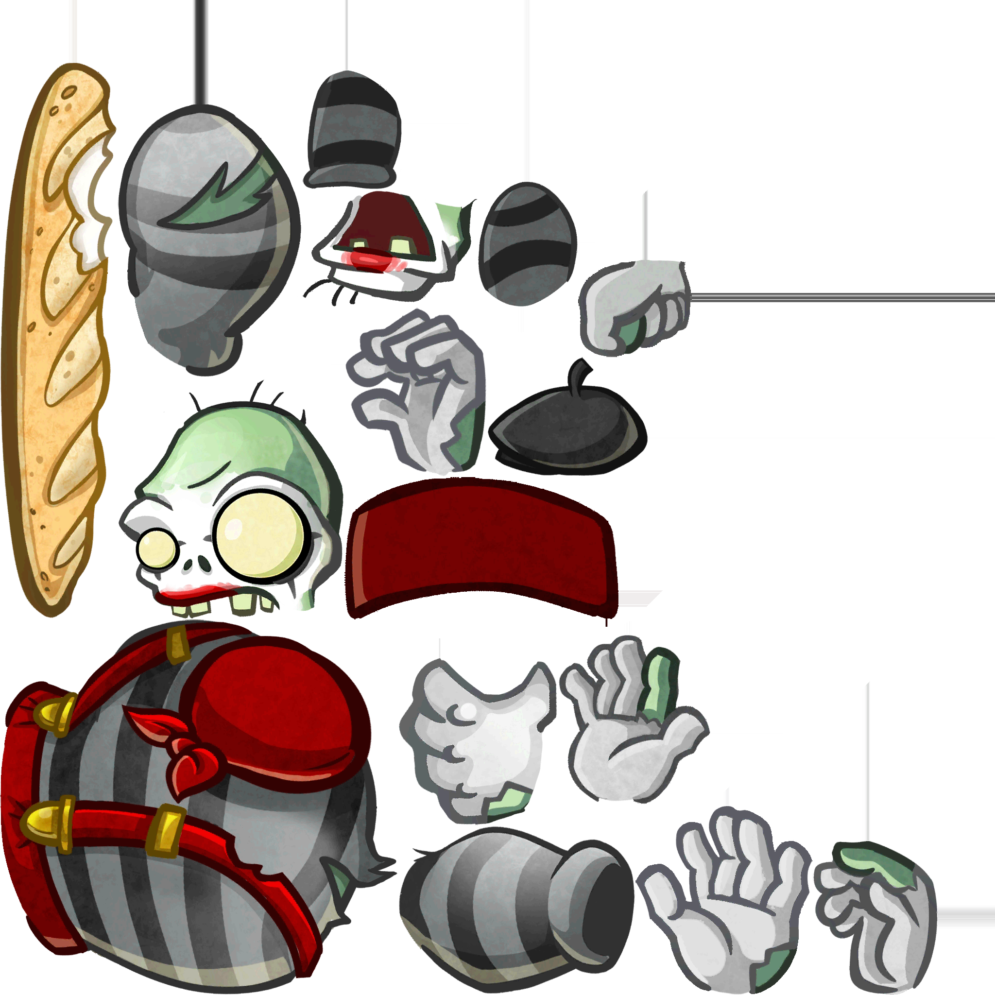 Mime Gargantuar Textures - Mime Gargantuar (2048x2048)