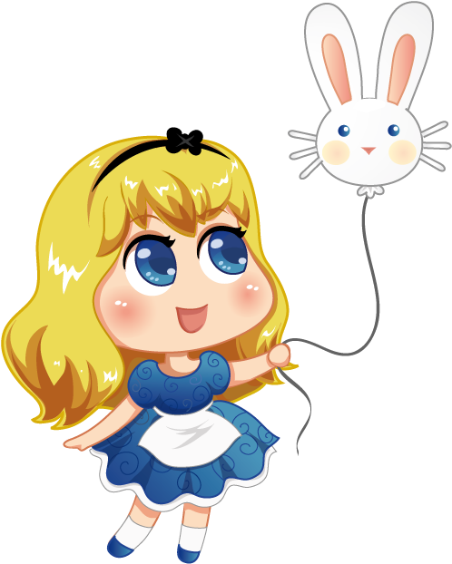 Alice In Wonderland - Cartoon (690x763)