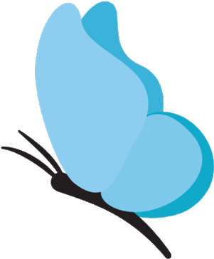 Spring Butterfly Sticker By Nazaret Escobedo - Butterfly (480x411)