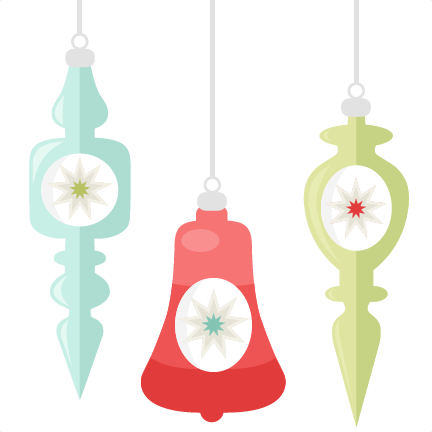 Daily Freebie Miss Kate Cuttables Vintage Ornaments - Retro Christmas Tree Transparency Clipart (432x432)