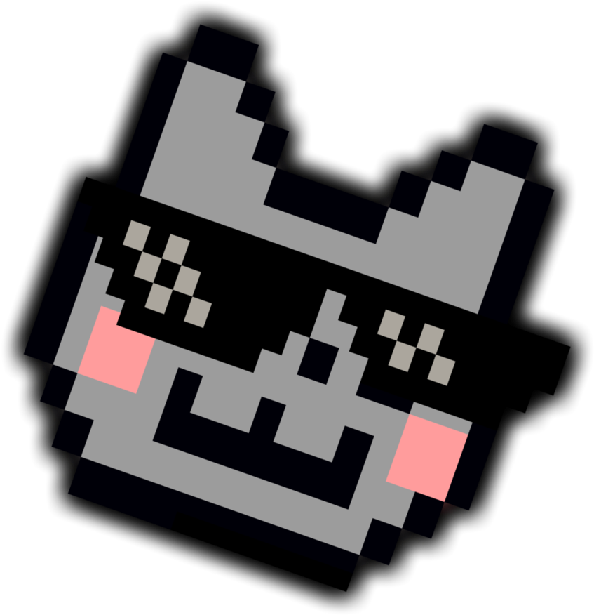 Free Deal With It Sunglasses Template - Nyan Cat With Sunglasses (894x894)