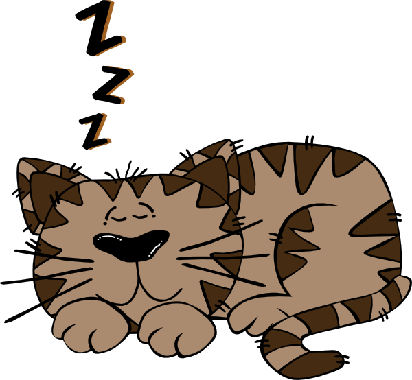 Boomer The Cat Clip Art At Clker - Cat Nap Idiom Example (600x554)