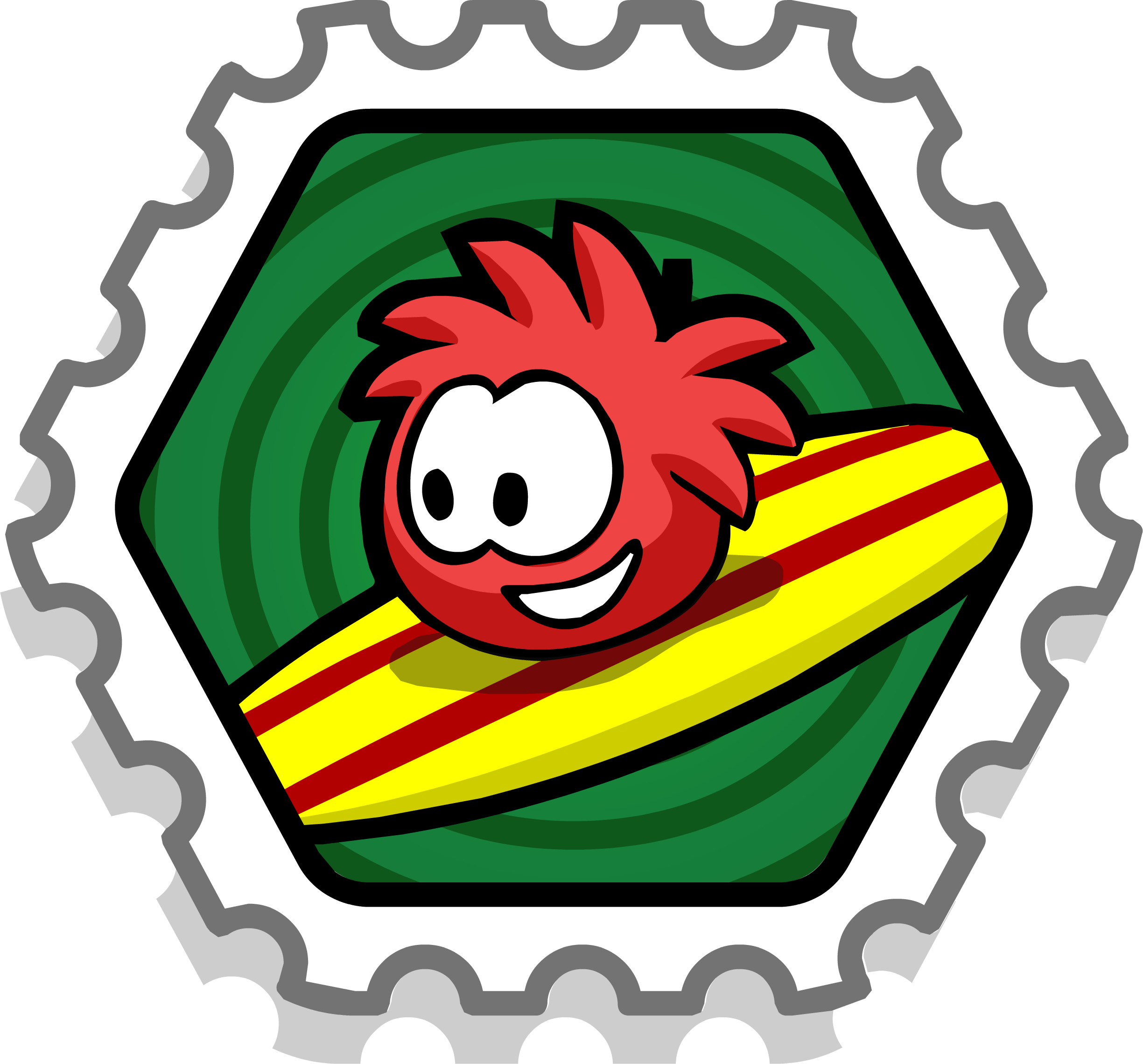 Stamps - Club Penguin Extreme Cannon Stamp (2449x2279)