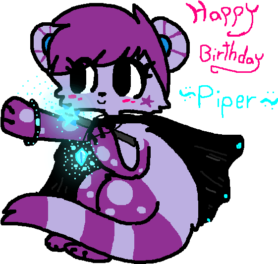 Happy Birthday Piper By Spottedtail223 - Cartoon (800x800)
