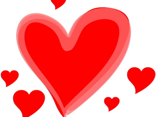 Cartoon Love Heart - Cute Black Heart Png (640x480)
