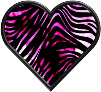 Pink Zebra Heart Clipart - Icolor Zebra Pink Insulated Neoprene Lunch Bag Tote (540x380)