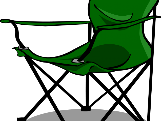 Furniture Clipart Camp Chair - Folding Club Chair Red (640x480)