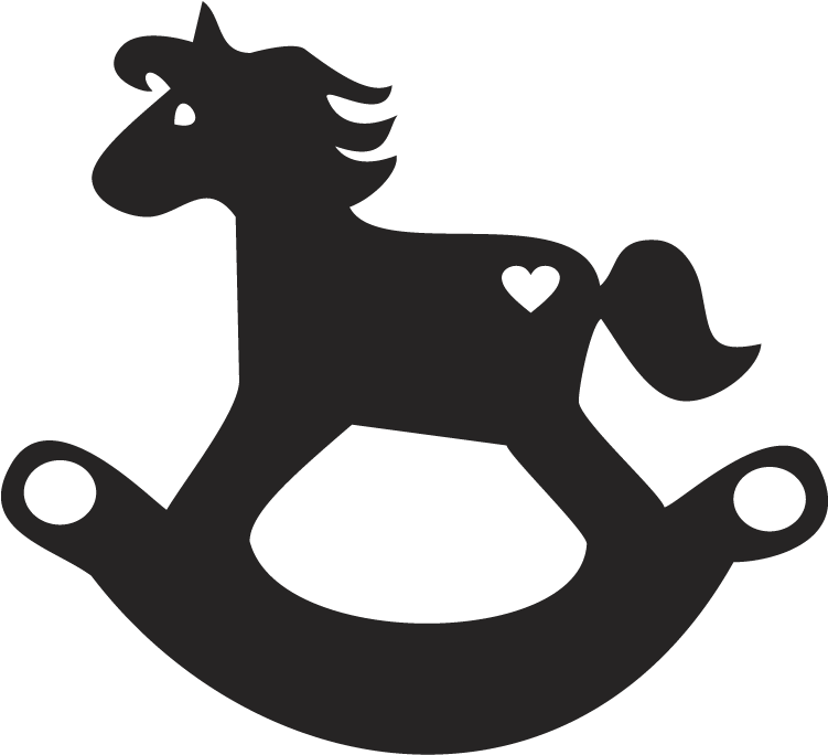 Wall Mural Rocking Horse - Cavalinho De Balanço Vetor (800x800)