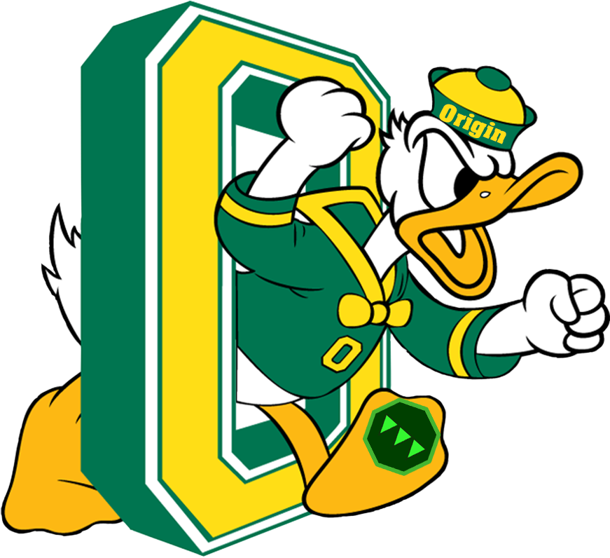 Texas Hold'em Vs - University Of Oregon Logo (1000x1000)