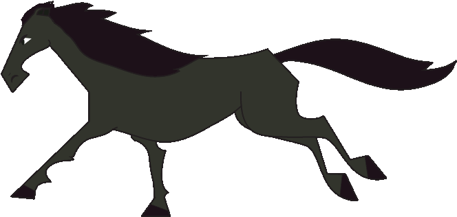Cartoon Horse Drawings For Kids, - Horse Running Animated Gif (709x342)