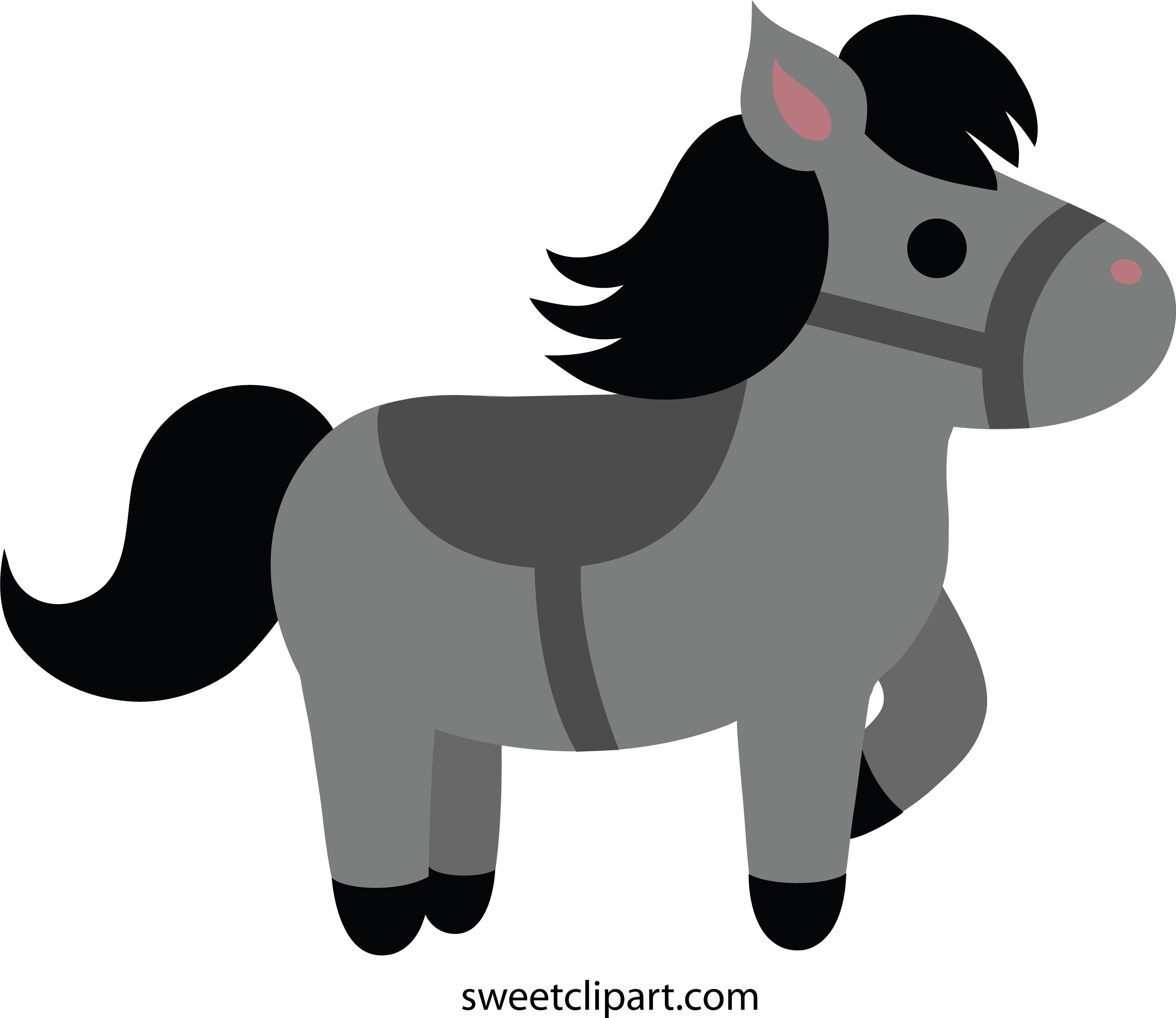 Small Horse Cliparts - Clipart Little Horse (5223x4532)