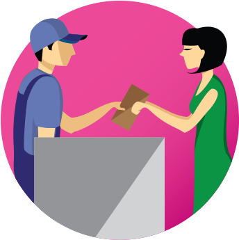 Drop Off & Collect Service - Mobile App (388x427)