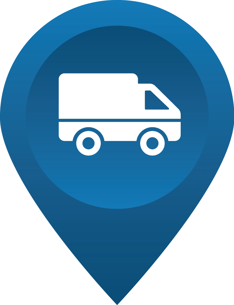 Gps Tracking Icon With Van - Delivery (768x1000)