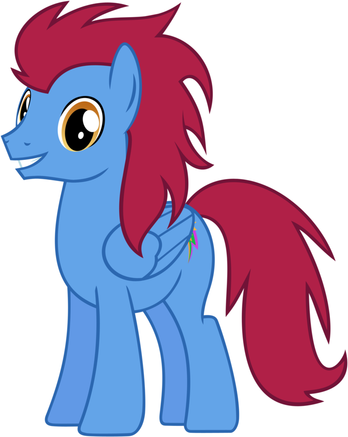 Dta Custom Oc Vector Epicbronypony By Ki - Mlp Red And Blue Oc (865x923)