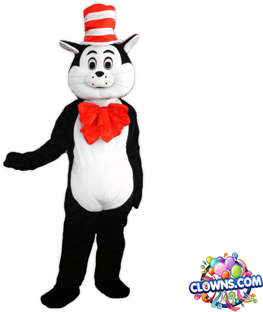 In The Hat Party Theme Once The Cat Arrives Book Your - Clown (727x646)