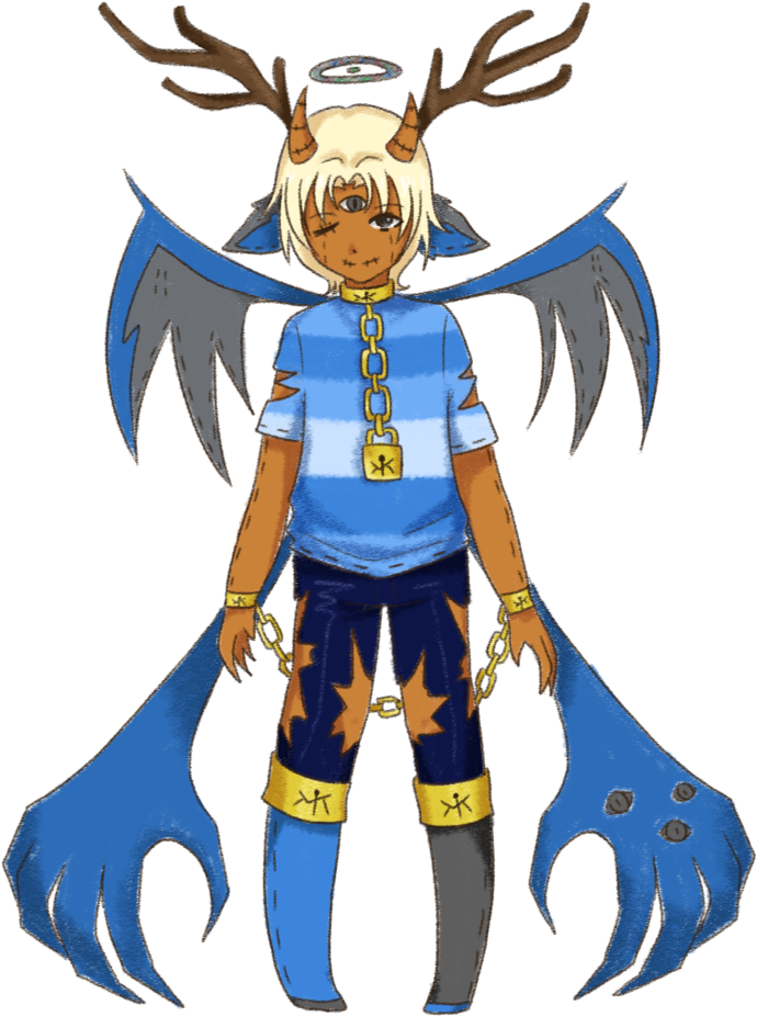 Kaze Chalk Chibi By Erii-chii - Cartoon (704x1136)