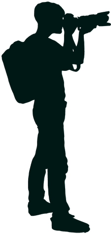Photographer With Backpack Shooting Silhouette - Peronas Tomando Fotos Silueta (512x512)